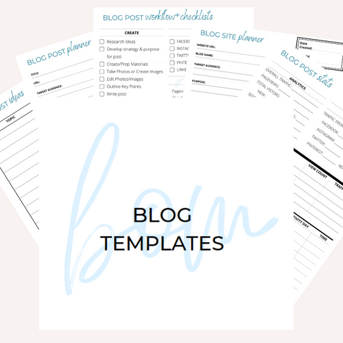Blog Building Templates - Outline Everything Your Blog Needs | BOM