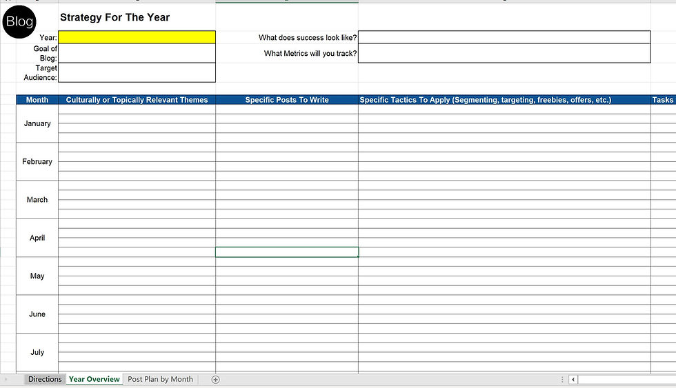 Thumbnail: Plan All Blog Posts for the Year