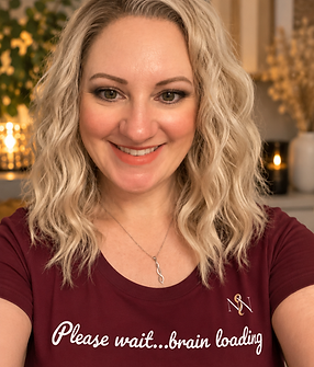 Cozy Blonde Selfie with Script Tee.png