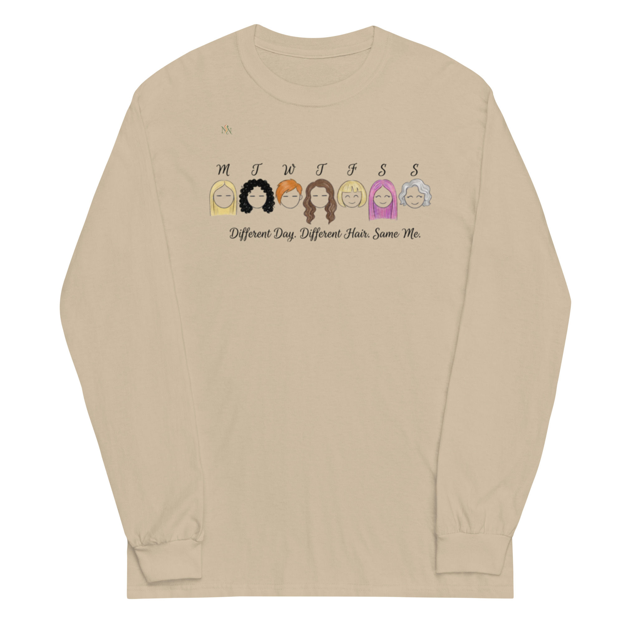 Different Hair Same Me Long Sleeve Tee