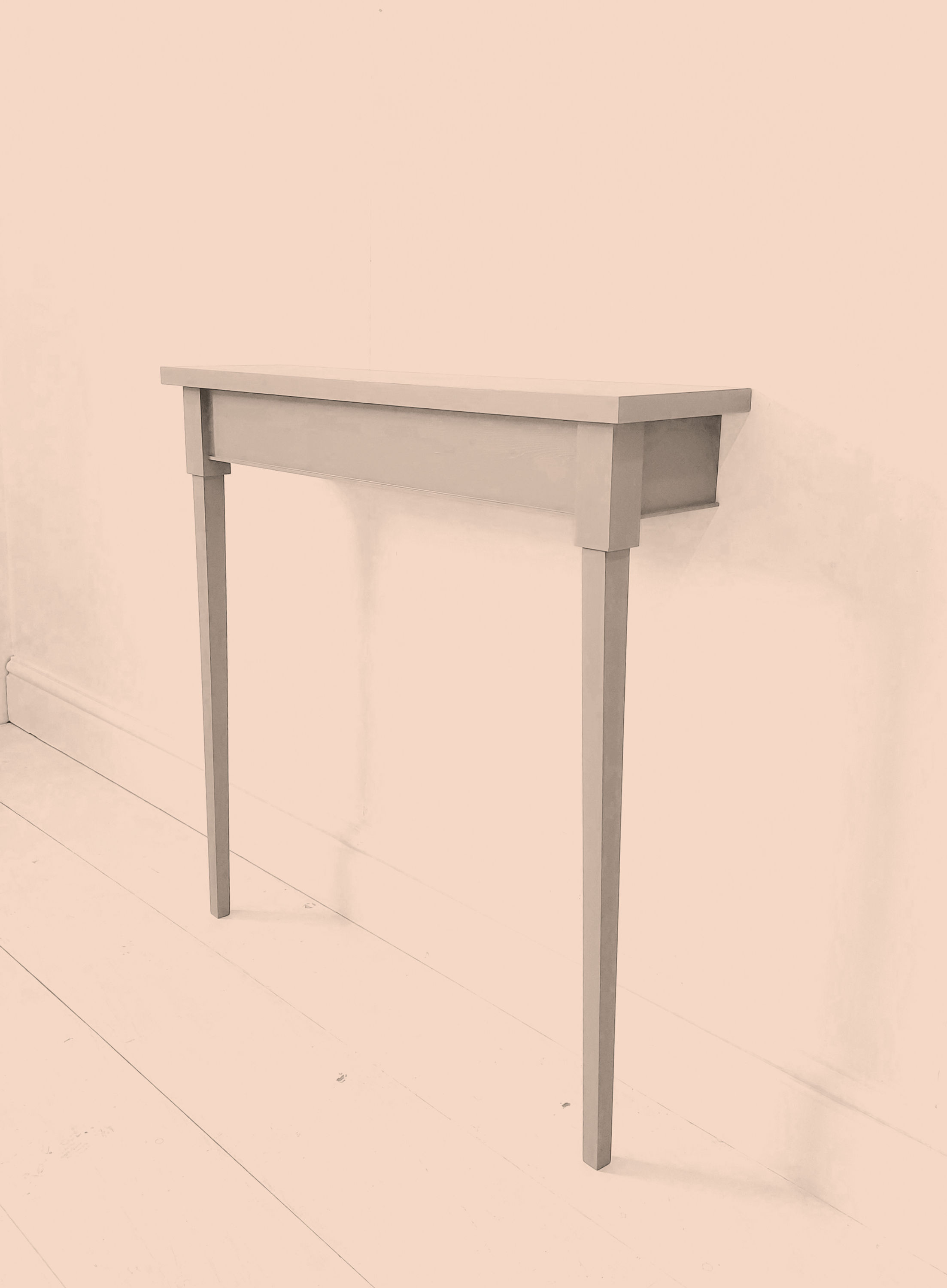 Unpainted Georgian Hallway & Radiator Cover Tables