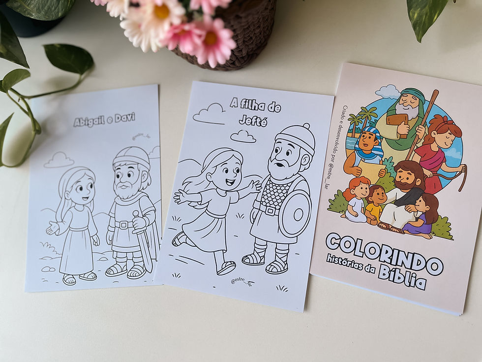 Miniatura: Espanhol Livro Colorir Bíblico para Crianças e adultos
