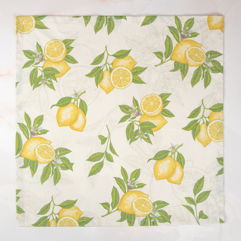 Thumbnail: Cotton Sateen Napkins in Lemon Blossom