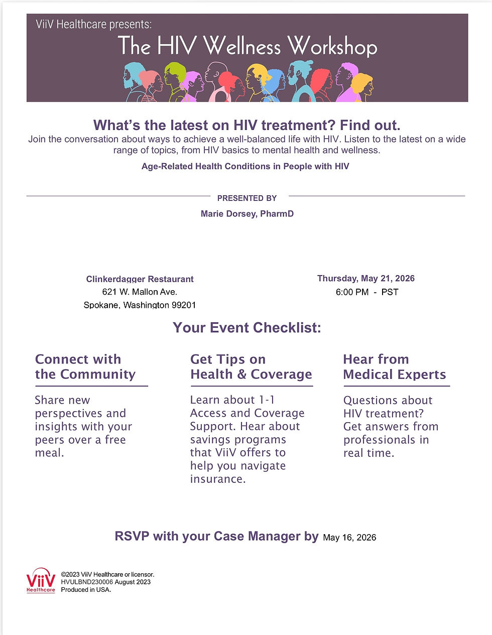 Dinner & Learn: HIV & Aging with ViiV