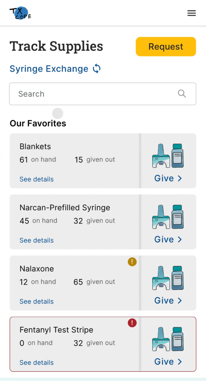 A demo of a search bar that sticks on top of the page