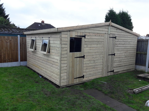 16'x13' tanalised multiroom 19mm t&g shiplap heavy duty