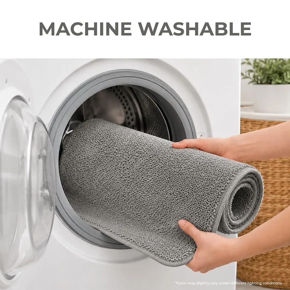 縮圖：Plush-textured Bath Mat |  60 × 40 cm
