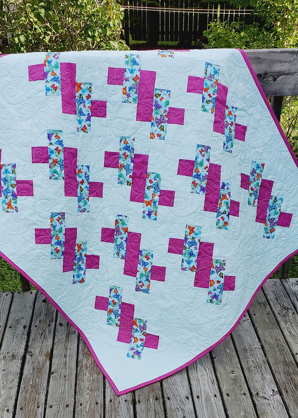 Thumbnail: Twisties Quilt Pattern, multi sized, modern quilt