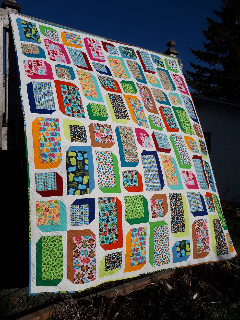 Thumbnail: Favourite Fat Quarters Quilt Pattern, 4 sizes, beginner