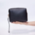 Black pouch, Travel pouch, Personalized travel pouch, Cosmetic pouch, shaving kit, unisex pouch, multipurpose pouch