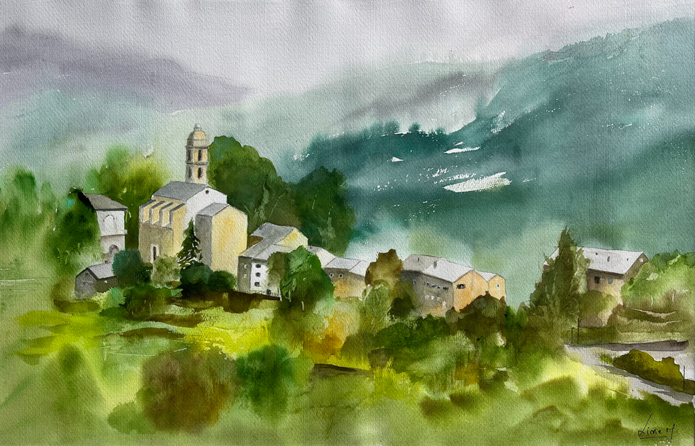 Le hameau de Monte en Haute-Corse