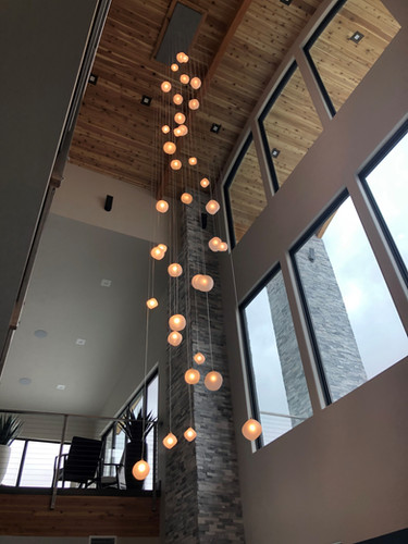 Elegant Custom Glass Chandeliers | Galilee Lighting VOYAGE