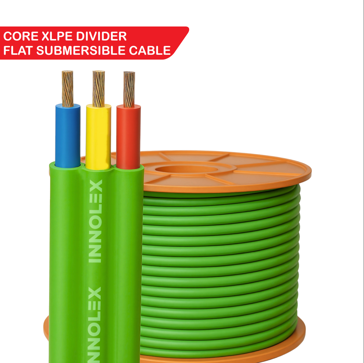 CORE XLPE DIVIDER FLAT SUBMERSIBLE CABLE- INNOLEX