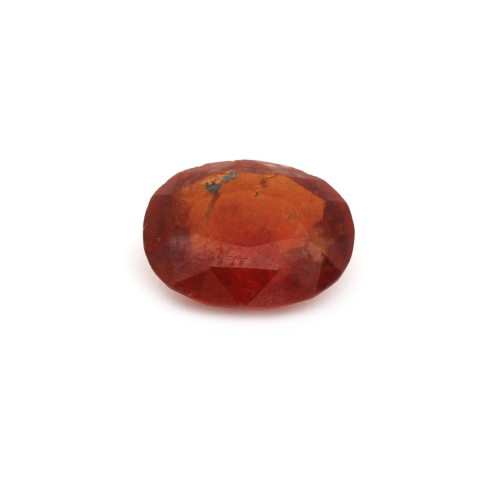 Hessonite (Gomed/गोमेद) 6.34cts (7.00ratti)