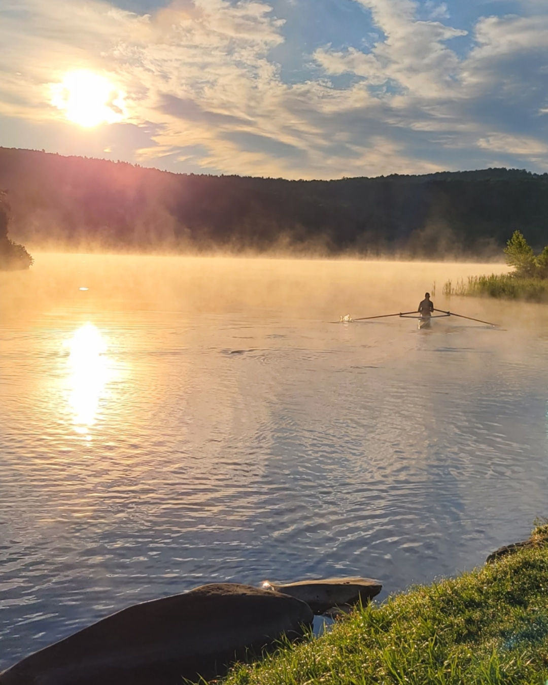 Rowing on Silver Lake