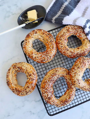 בייגלה מקמח כוסמין או לחמניות בייגלה מבצק כוסמין