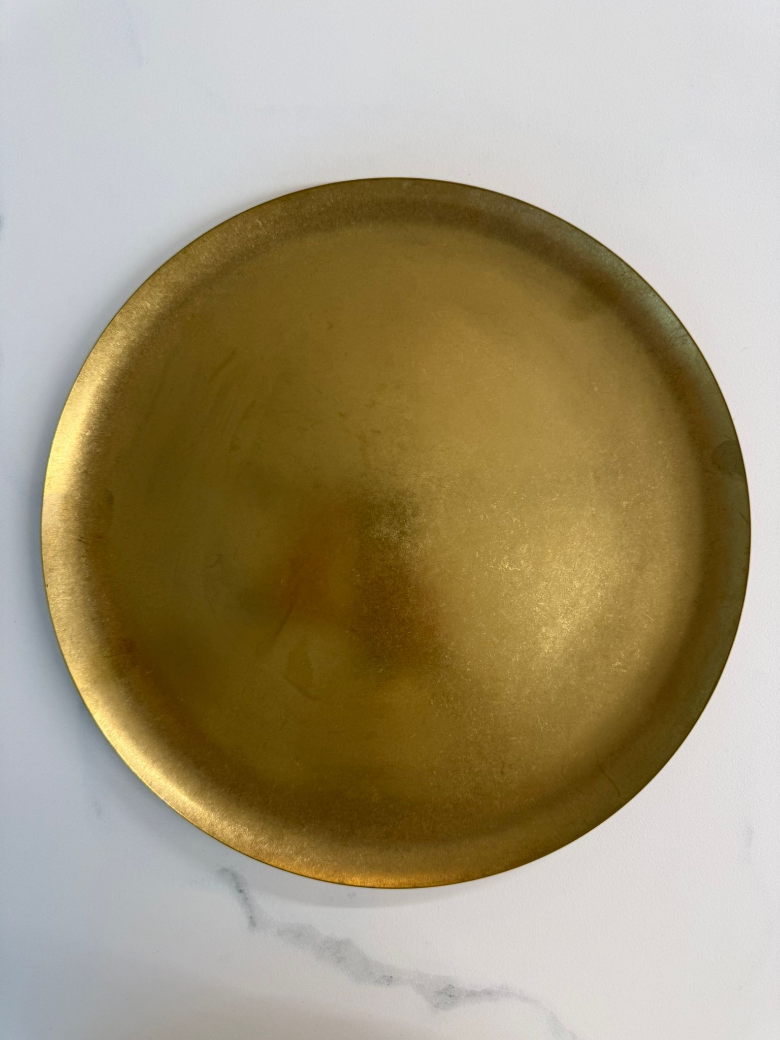 מגש עגול מוזהב בקוטר 30