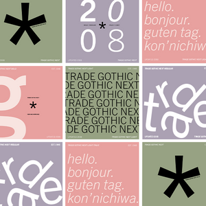 Trade Gothic Font Marketing