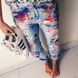 Faded Jeans and Loose Tee