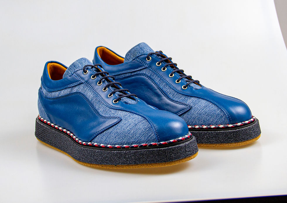 Thumbnail: Low Top JEANS  STYLE - Blue Calf