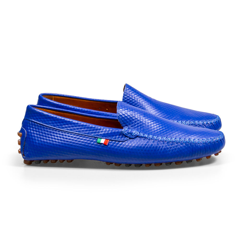 Francesco Sensini Moccasins Cobalt 3D Leather Edition - READY