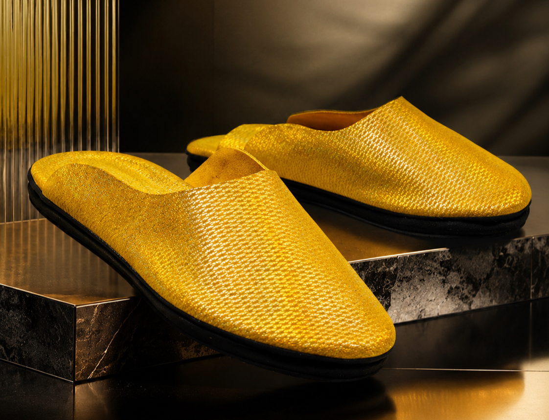 Italian artisan workshop with leather working tools