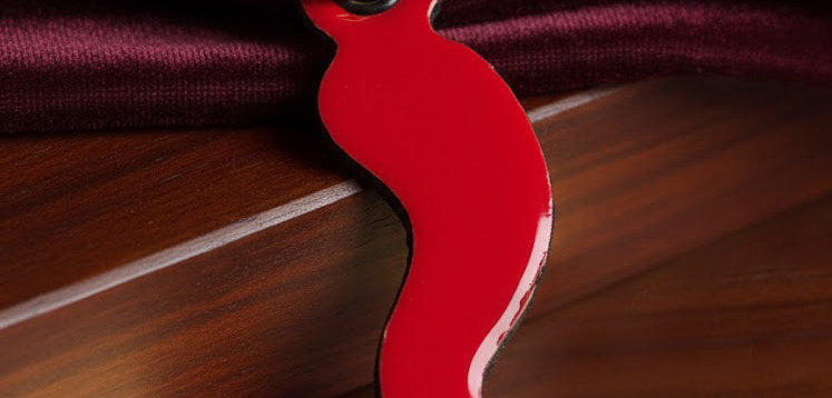 Italian Leather Lucky Horn Amulet – Handmade in Italy