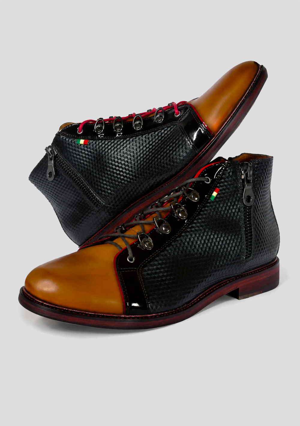 Handmade Black FRANCESCO SENSINI — PAESTUM Boots