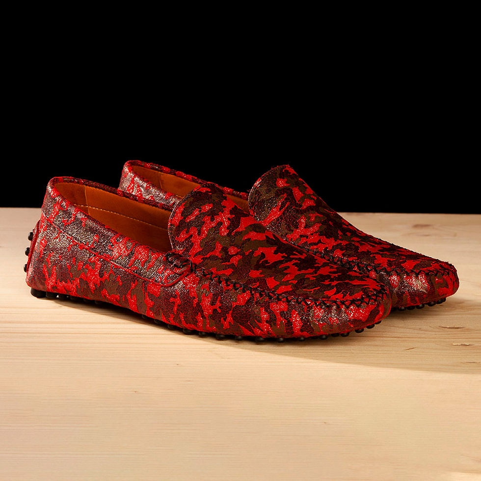 Miniature : Francesco Sensini Moccasins Camouflage Edition Edition Red