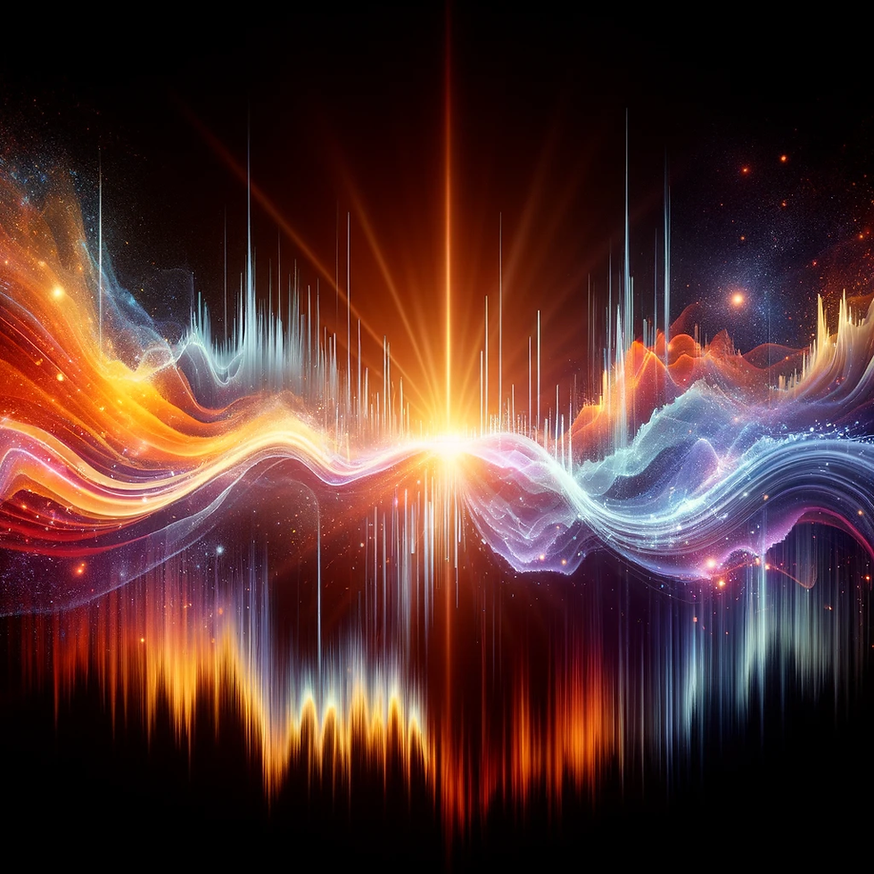Light that moves in sound waves