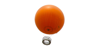 orange hot air balloon