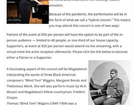 Music of Black American composers in historic Jamesport