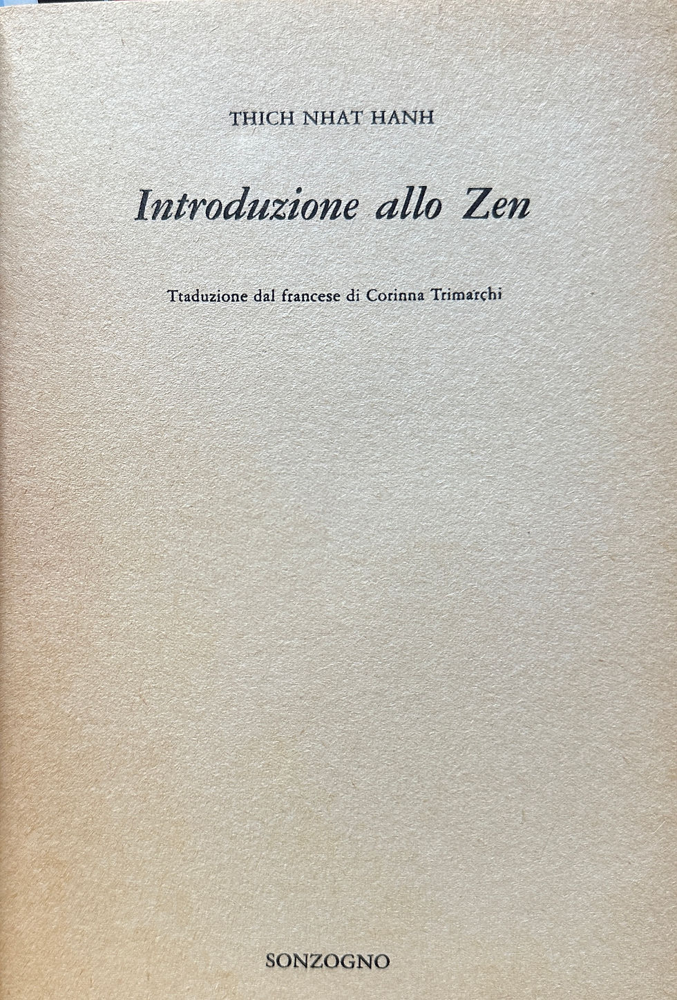 Miniatura: (T.N. Hanh): Introduzione allo Zen