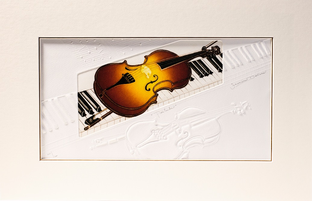 Instruments De Musique Art FRANCINE DESBIENS AQUAFORTISTE