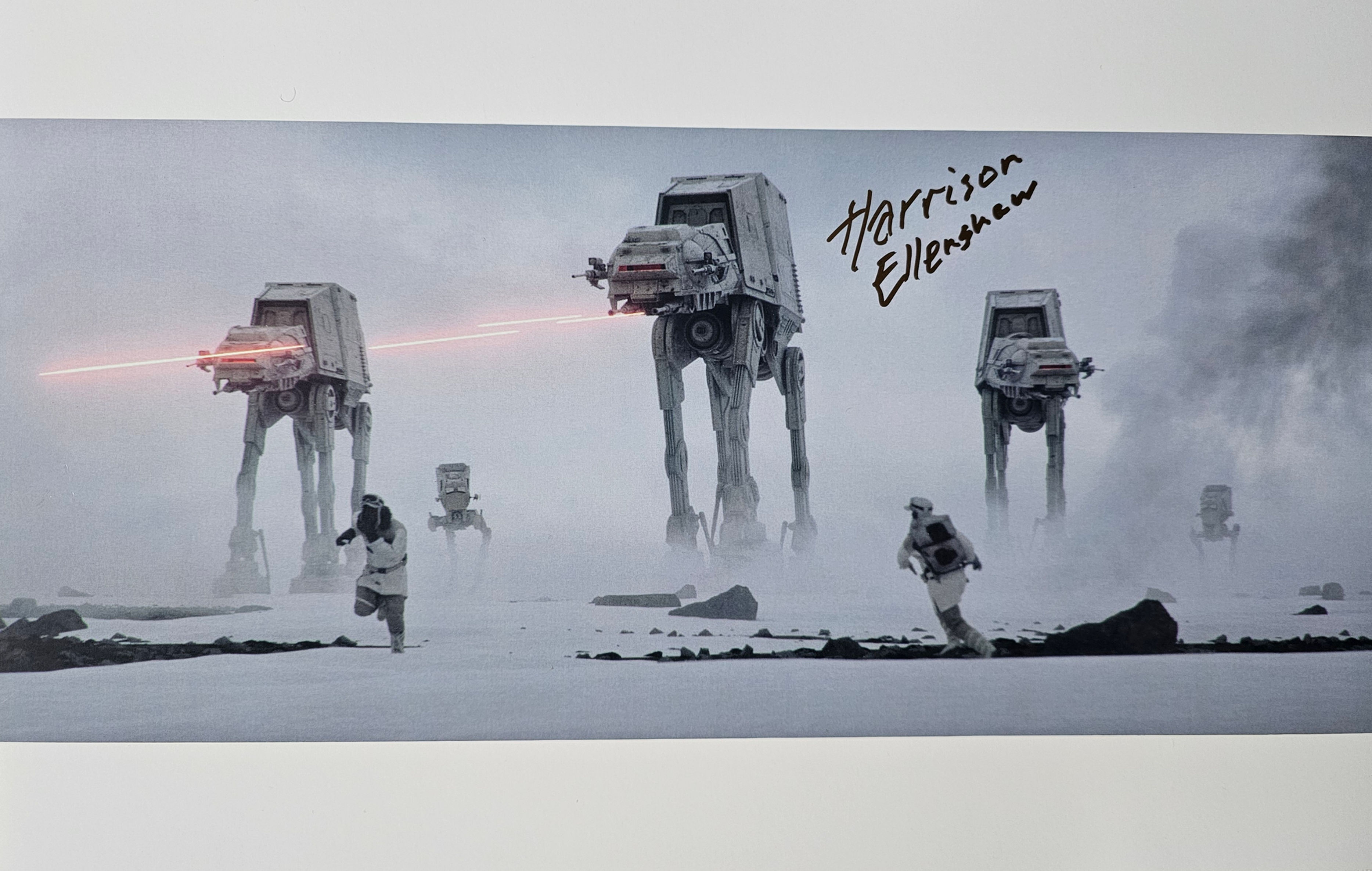 BATTLE FOR HOTH (2) SIGNED BY HARRISON ELLENSHAW