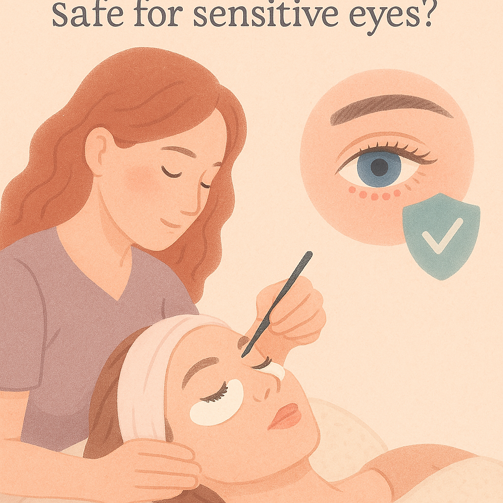 Are lash tinting treatments safe for sensitive eyes?