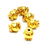 Thumbnail: 18k Solid Gold Round Candy Spacer Bead Single piece