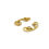Thumbnail: 18k Solid Gold Textured Curved Shaped Toggle and Clasp Single piece