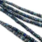 Thumbnail: AAA Quality Ethiopian Black Opal Gemstone Beads, 4-8 mm, Ethiopian Opal Rondel F