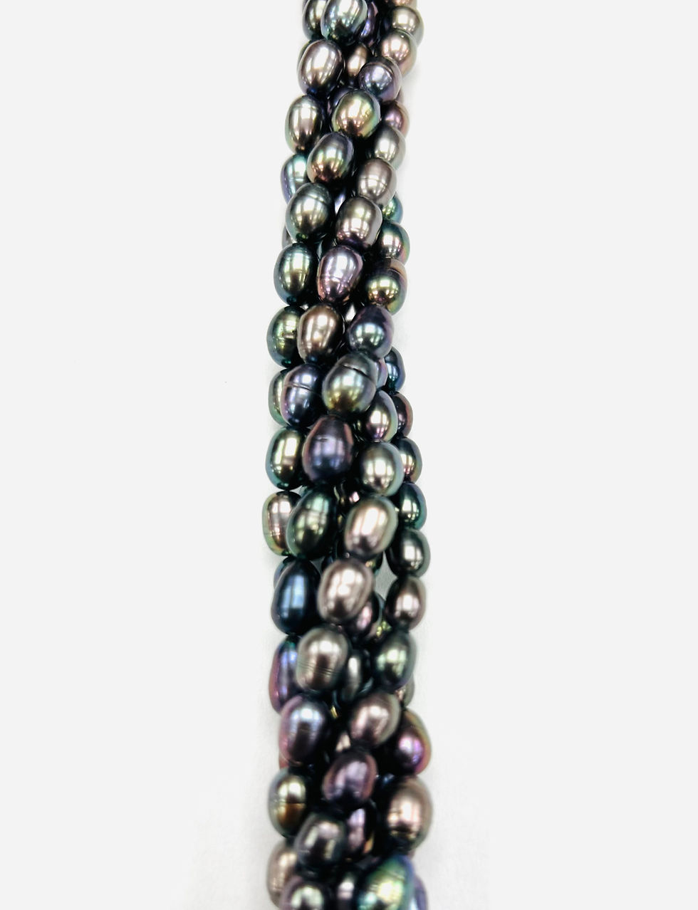 Thumbnail: AAA Grade Freshwater Peacock Rice Shape Pearl (6mm-6.5mm) 16"