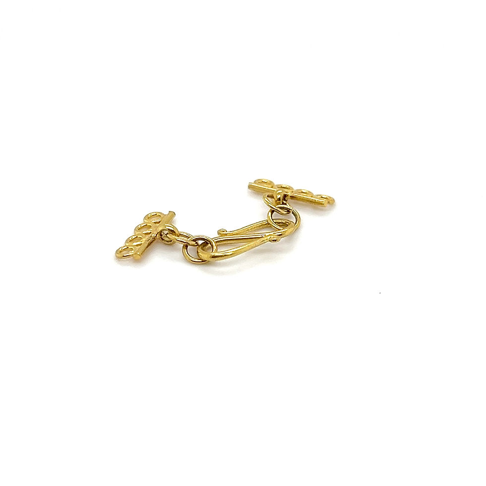Thumbnail: 18k Solid Gold Four Hoop Toggle and Clasp Single piece