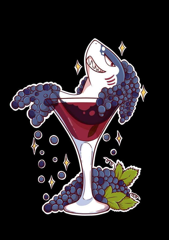GrapeWhite tshirt design
