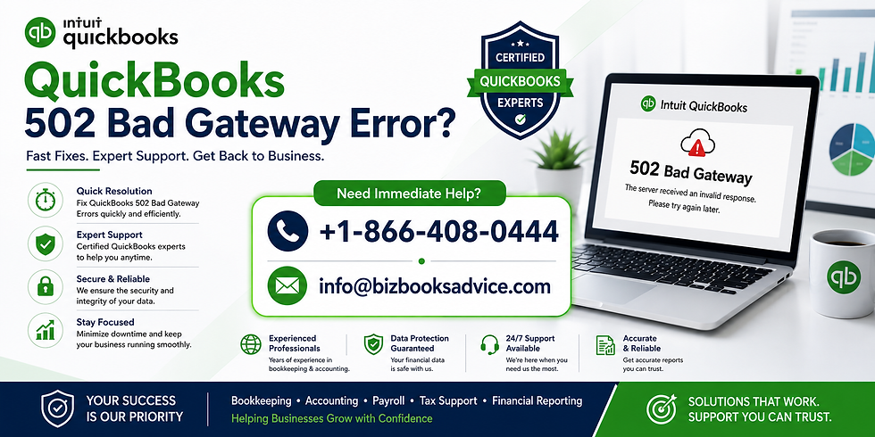Why QuickBooks 502 Bad Gateway Error Spikes During Tax Season