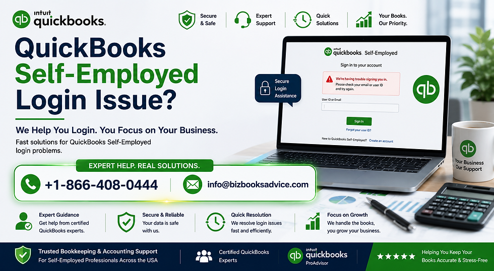 QuickBooks Self-Employed Login Issue: A Clear, Step-by-Step Guide to Getting Back In
