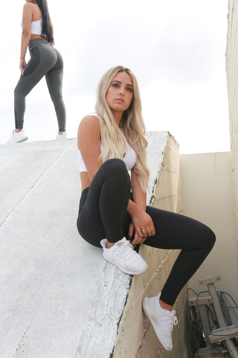 Thumbnail: WelcomeToTheGunshow Apparel High-Waisted Full-Length Black Leggings