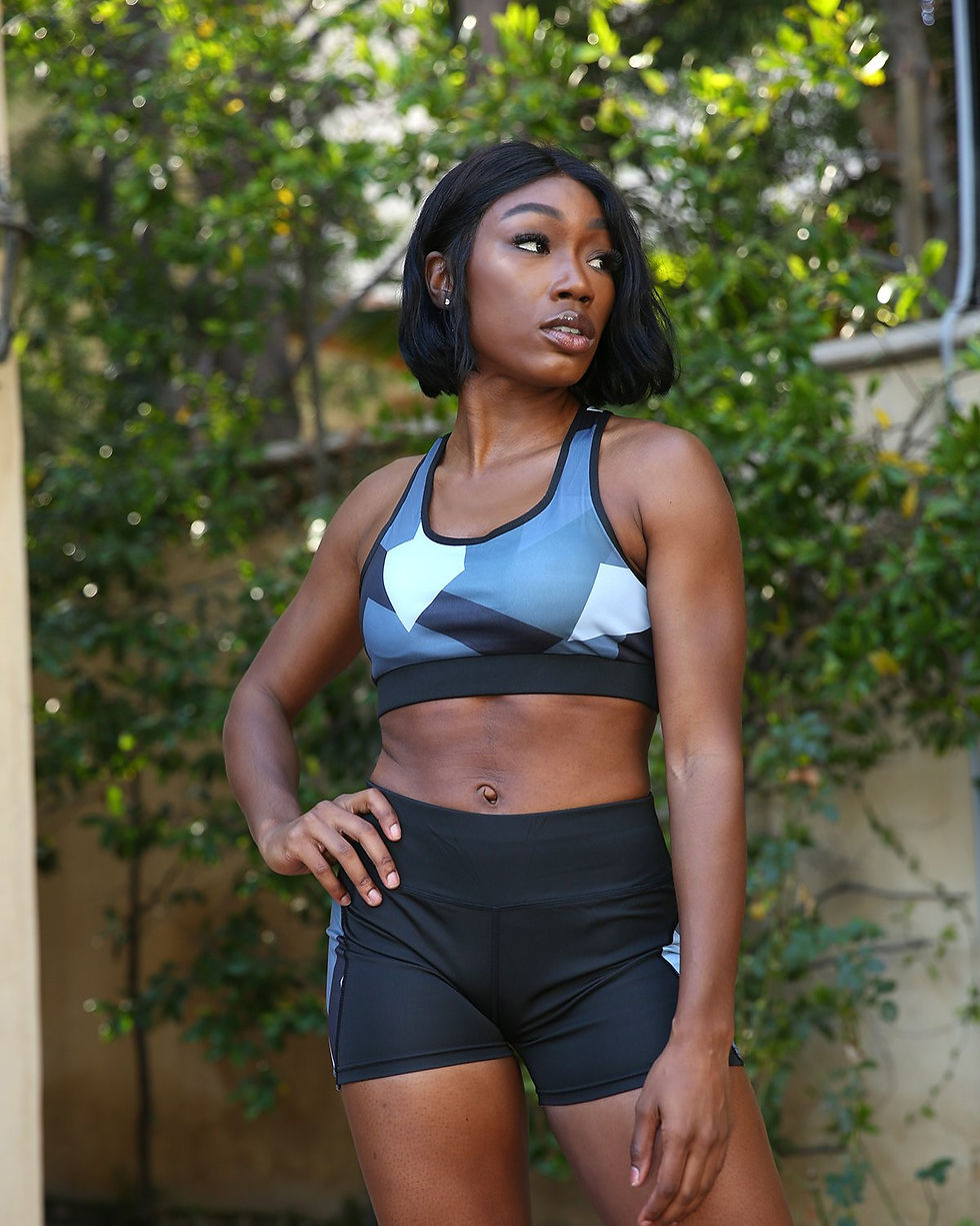 Thumbnail: Bondi Sports Bra - Black/Grey