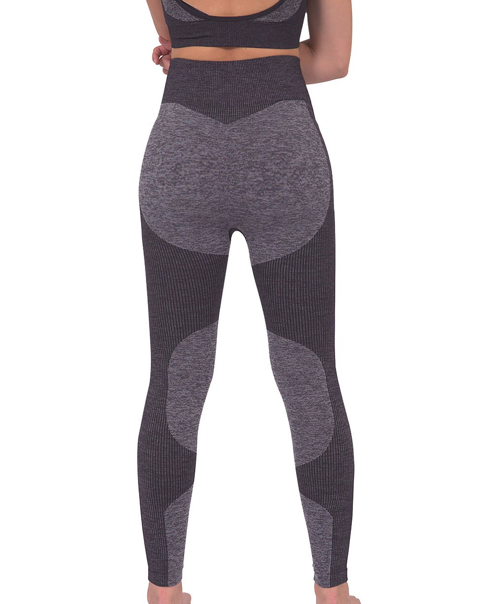 Miniatura: Megara Seamless Legging With Striped Panels - Black