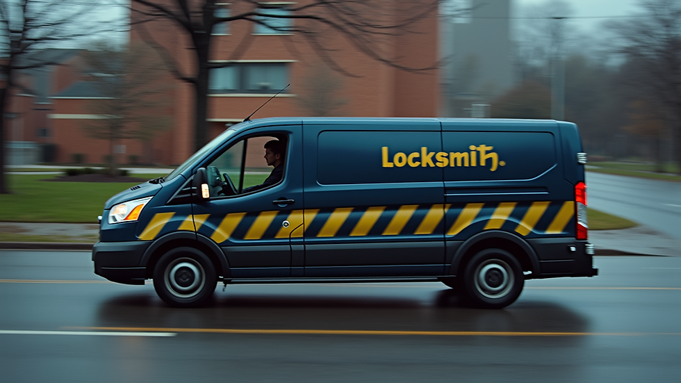 Image of a mobile locksmith van