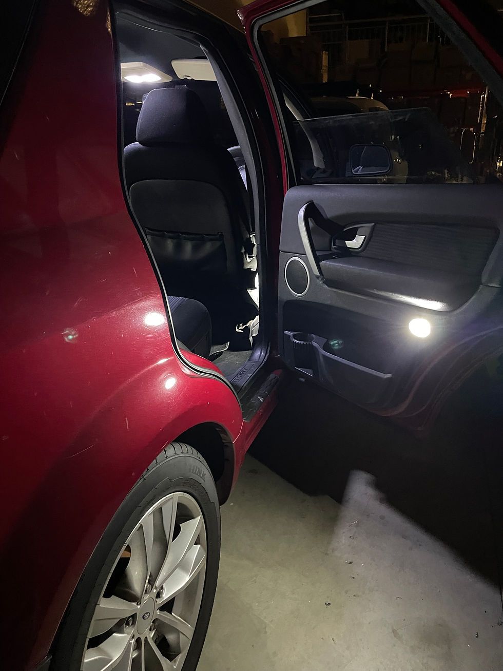 Thumbnail: Ford Territory door courtesy light upgraded to white LED