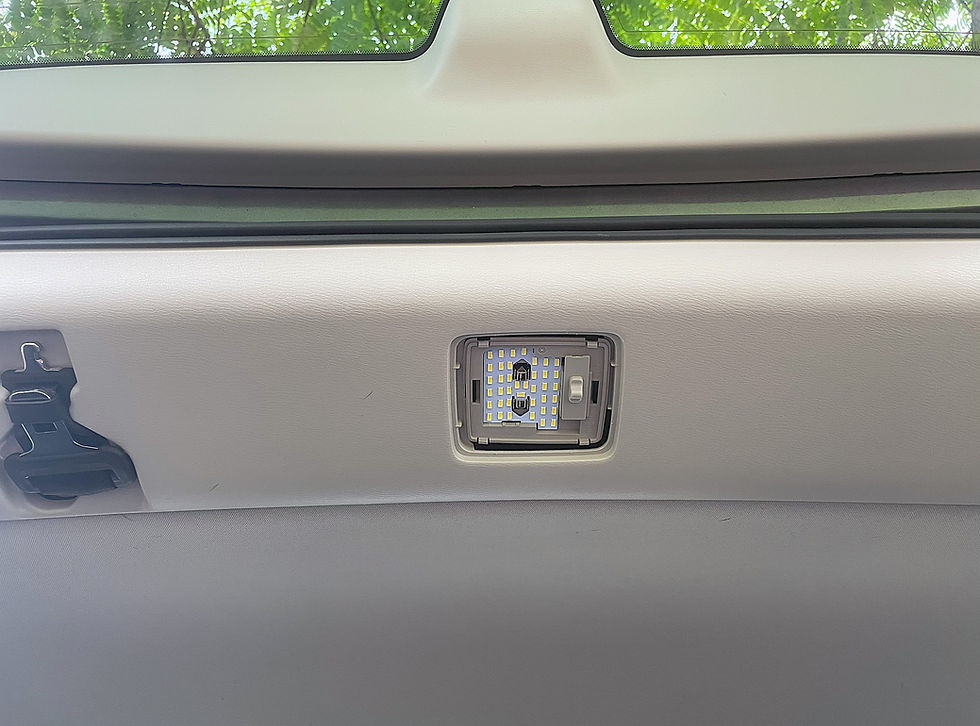Thumbnail: Nissan Patrol Y62 cargo area LED interior light after installation